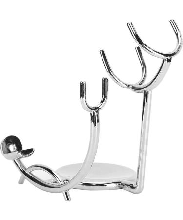 ZLXHDL Razor Stand - Premium Manual Shaving Brush & Soap Dish Holder - Durable Electroplated Metal for Perfect Grooming - Buy Online on SooperMarket.com