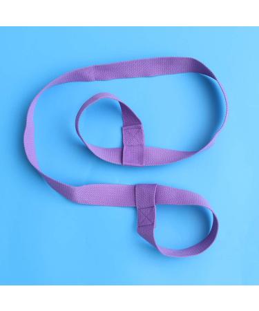 Garneck Adjustable Cotton Yoga Mat Carrier Sling - Extra Long Strap for Yoga Exercise - Black Lavender - Buy Online on SooperMarket.com