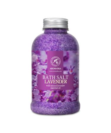 Bathing salt lavender 600g - sea salt with 100% natural essential lavender oil - best for good sleep - stress reduction - bathing - body care - wellness - beauty - relaxation - spa - from aromatic drugs lavender 600 g (1 Pack)