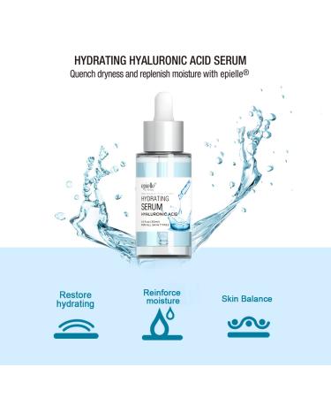 Epielle Hyaluronic Acid Serum - Vegan Cruelty-Free Targets Dark Spots & Wrinkles | Ideal Korean Skincare Gift for All Skin Types - Buy Online on SooperMarket.com