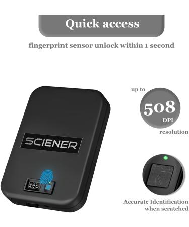 Biometric Gun Safe for Handgun - Quick Access Portable Pistol Safe with Fingerprint & Password Lock - High Strength Steel - Ideal for Car, Home, Travel, Nightstand - Buy Online on SooperMarket.com