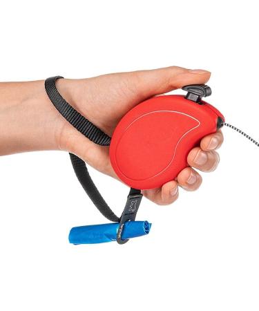 Ferplast Flippy One Dog Leash - 3m Roller Leash for Small Dogs up to 8kg Red - Easy Lock/Unlock Button - Buy Online on SooperMarket.com