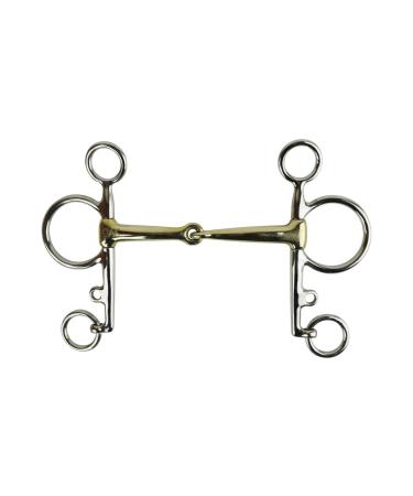 AK Pelham Riding Bits with Single Joint and Mouthpiece made of German Silver AKRS-2613 (12.7 cm German Silver) 5'' German Silver