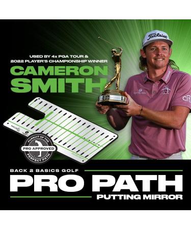 Pro Path Golf Putting Mirror - Portable Swing Trainer Aid for Indoor & Outdoor Golfing - Alignment Mirrors & Gates for Pro Training - Buy Online on SooperMarket.com
