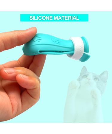 LLMSIX 4PCS Cat Anti-Scratch Boots - Adjustable Silicone Paw Protector Shoes for Home Pet Shower and Nail Trimming (Blue) - Buy Online on SooperMarket.com