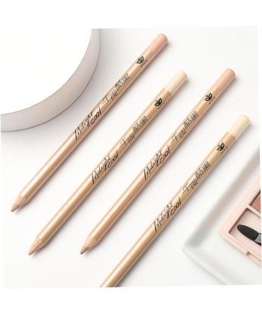 Mikinona 4pcs Concealer Pen Cover up Makeup Concealer Pot Concealer Eye Brightener Concealer Wooden White - Buy Online on SooperMarket.com