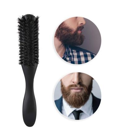 Beard Brush for Men | Soft Bristles & Curved Design | Wooden Mustache & Hair Styling Brush - Buy Online on SooperMarket.com