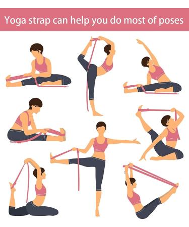 2 Pack 6ft Yoga Straps with Adjustable Metal D Ring Buckle | Stretch Band for Yoga, Pilates, Physical Therapy | Orange - Buy Online on SooperMarket.com