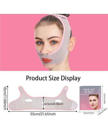 Teksome Face Sculpting Strap - Face Shaper Double Chin Strap V Shaped Bands - Double Chin Eliminator Adjustable Lift Bandage for Face Neck and Chin - Buy Online on SooperMarket.com