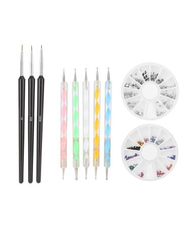 Nail Art Painting Brush Pen Tools Kit Line Drawing Painting Pen Rhinestone Polish Manicure Tools