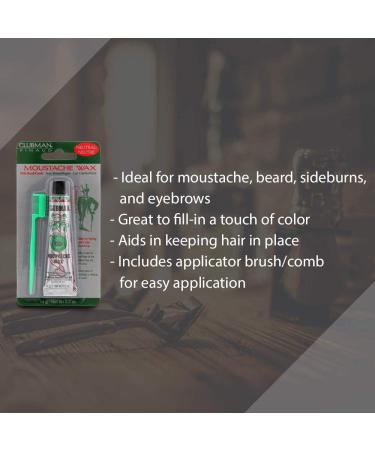 Buy Pinaud Moustache Wax with Brush/Comb - Neutral 0.5 oz (2pc) | Best International Shipping - Buy Online on SooperMarket.com