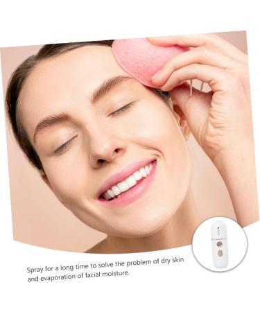 HAPINARY 1pc Hydrating Instrument Mini Face Humidifier Spa Steamer Beauty Steamer Face Water Steamer Nano Spray Humidifier Skin Steamer Hydrating Mister White Abs Moisturizing - Buy Online on SooperMarket.com
