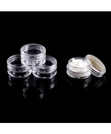 120 Empty 5g Plastic Cosmetic Sample Jars with Lids - Clear Pots for Makeup, Nails, Jewelry - 120 Count Pack - Buy Online on SooperMarket.com