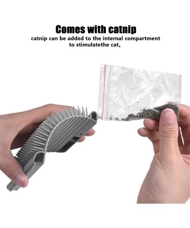 Pinsheng Cat Self Groomer 2 Pack Wall Corner Massage Comb with Catnip Pouch Grooming Comb Brush Massage Tool for Cats with Long and Short Fur(Blue&Gray) - Buy Online on SooperMarket.com