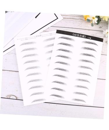 MAGICLULU 2 Pairs Eyebrow Sticker Black Makeup Adhesive Eyebrow Template Makeup Brishes Disposable 6d - Buy Online on SooperMarket.com