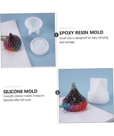 STOBOK 2pcs Box Storage Box Mold Silicone Molds Diy Silicone Mold Epoxy Diy Supplies Water Drop Storage Jar - Buy Online on SooperMarket.com