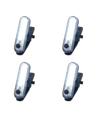 Goture 4Pcs Navigation Lights Stern Lights USB Operated Waterproof Kayak Lights for Night Kayaking Dinghy White/Red 4pcs-white