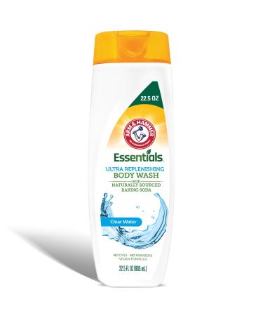 Essentials Body Wash Women Moisturizing - Clear Water 22.5oz Womens Body Wash - Non Toxic Body Wash - Shower Essentials for Women