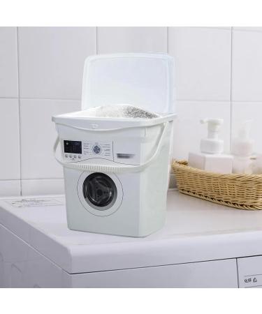 10 Litre laundry detergent storage Box Washing Powder Storage Tin Container with Lid Handles for Soap Tablets Pods Capsules Powder (6 Litre)