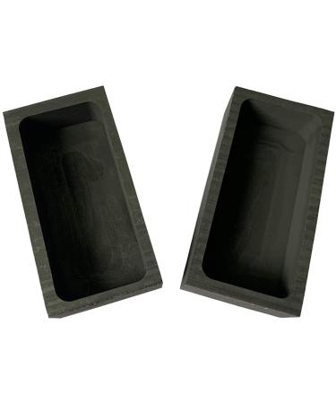 Kada 1kg Graphite Ingot for Silver Gold Casting Mold Mould Graphite Crucible Melting Casting Refining 2 Packs