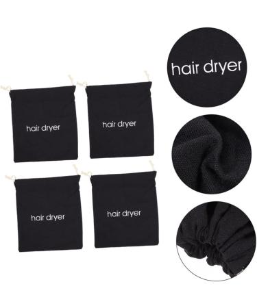 Baluue 4pcs Hair Dryer Storage Bag Curling Hair Dryer Travel Tote Bag Travel Supplies Hair Bag Black Fabric - Buy Online on SooperMarket.com