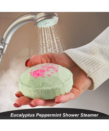 Eucalyptus Peppermint Shower Steamers - Aromatherapy Stress Relief Set - Buy Online on SooperMarket.com