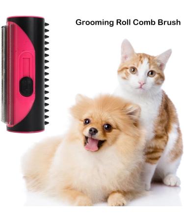 3-in-1 Undercoat Hair Brush Reusable Pet Hair Remover Deshedding Trimmer Tool Pet hair Grooming Comb Fur care dog brush Depilatory Roller for Dogs Cats and all pet hair types. yellow - Buy Online on SooperMarket.com