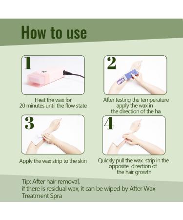 Roll On Wax Kit for Hair Removal | Waxing Roller Warmer for Sensitive Skin | Soft Wax Heater for Women and Men (Pink) - Buy Online on SooperMarket.com