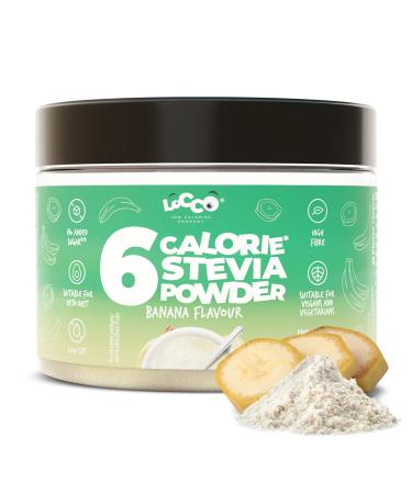 Locco Flavour Powder 200 g | Low Calorie Flavour Powder | Vegan Keto | 6 Calories and 0 g Fat per serving | Stevia | Sugar-free | Natural aromas | Dietary (Banana)