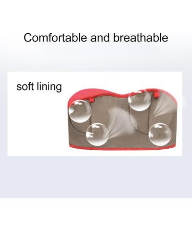 HOHXFYP USB Breast Massager Cotton Electric Vibration Breast Enlargement Bra Wearable Bust Lift Enhancer Machine Shoulder Strap Included Red - Buy Online on SooperMarket.com