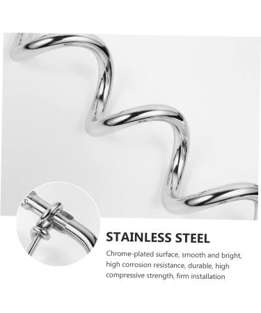 Angoily 3-Piece Dog Coupling Ground Anchor - Chrome Plated Metal Pet Tie Set (42x8.5x4cm) - Durable Silver Pet Accessories - Buy Online on SooperMarket.com