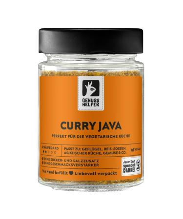 Bremen spice trade curry java medium -sharp exotic curry powder for cooking meat dishes and vegan dishes 65g in glass 65 g