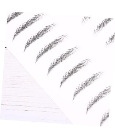 PLAFOPE 4 Sheets Pairs Hair-like Simulation Artificial Eyebrow Patch Simulation Eyebrow Black - Buy Online on SooperMarket.com