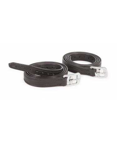 Shires Easy Care Non Stretch Stirrup Leathers - 24" x 3/4 Havana
