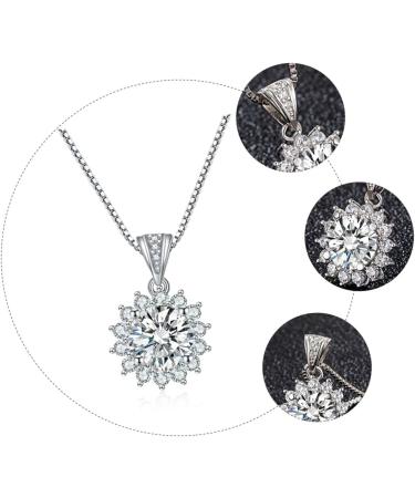 ABOOFAN 1pc Sun Petal Pendant Diamond Choker Necklace Rhienestone Necklace Crafts Making Material Alloy - Buy Online on SooperMarket.com