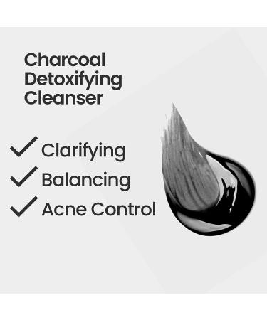 Natural Outcome Charcoal Face Wash - Daily Detoxifying Cleanser for Acne - Hydrating Pore Cleanser with Green Tea, Aloe Vera & Ginkgo Biloba - 8 oz - Buy Online on SooperMarket.com