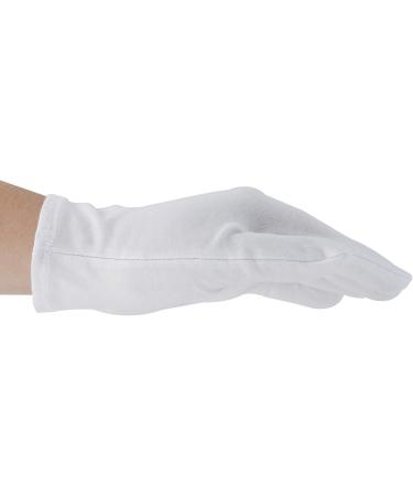 Buy 2 Pairs of Soft White Cotton Jersey Gloves | Unisex Twisted Cotton Gloves for Comfort & Durability - International Shipping Available - Buy Online on SooperMarket.com