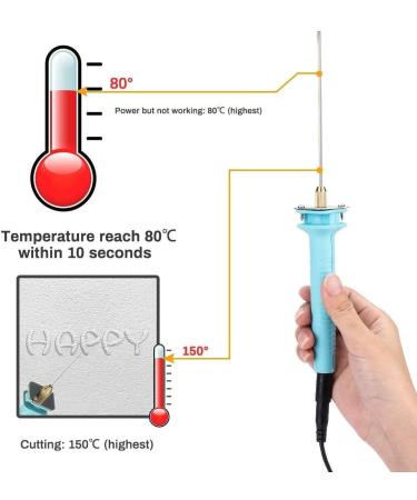 Electric Hot Knife Foam Cutter  Vickes Cutting Hot Pen Hot Wire Cutter 15W Electric Foam Cutting Machine Pen 10CM Styrofoam Cutter Heat Cutting Tool Kit - Buy Online on SooperMarket.com