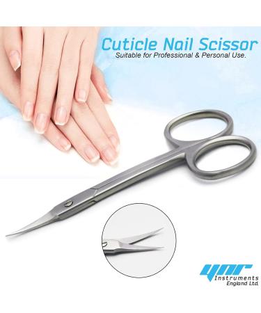 Nail Scissors Professional Cuticle Scissors Extra Strong Straight Curved Manicure Nail Art Scissors (CS-04) - Buy Online on SooperMarket.com