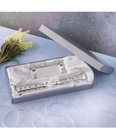 Custom Engraved Silver Birth Certificate Holder with Stand - Personalized Gift Box Included - Buy Online on SooperMarket.com