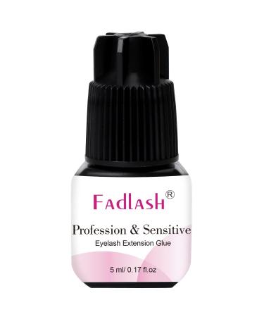 Eyelash Extension Glue FADLASH Extra Strong Lash Glue 5ml 1S Dry Time 8 Weeks Retention Lash Extension Glue Maximum Bonding Power Professional Use Only Eyelash extension glue 5ml