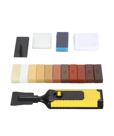 Wood Floor Repair Wax Kit Fixes Scratches Cracks & Holes in Wooden Floors Doors Cabinets - Versatile 11 Color Hard Wax Filler Furniture Repair Kit