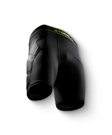 Storelli Unisex Bodyshield impact protection-crushed shorts |Waded soccer-crushed compression pants |Improved protection of the lower body |