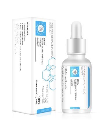 Niacinamide Serum for Face - Moisturizing with 5% Niacinamide Hyaluronic Acid and Peppermint - Reduce Dry Skin/Aging/Dark Spot/Fine Lines/wrinkles - Suitable for Sensitive Skin - 1oz