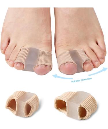 Bunion Corrector Toe Spacers with Gel Lining - Breathable Fabric, Double Loops Soothing Socks - One Size - Buy Online on SooperMarket.com