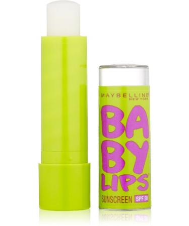 Maybelline Baby Lips Moisturizing Lip Balm SPF 20 Peppermint 0.15 oz (Pack of 2)