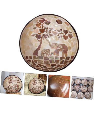2 Pcs Coconut Shell Dishes Astronaut Wall Hook Coconut Bowl Decoration Work Desk Decor Candy Snacks Bowl Fruit Bowl Coconuts Shell Bowl Bling Decor Key Bowl Manual Wooden Lip Gloss 15X7CMx2pcs As Shownx2pcs - Buy Online on SooperMarket.com