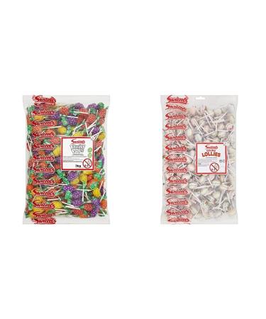 Swizzels Fruity Pops Lollies Bag 3 kg Bulk Sweets & Double Lollies 3 Kg