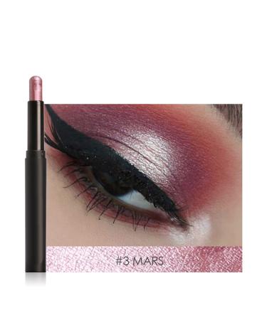 Eyeshadow Stick Waterproof Lancome Eyeshadow Pencil Long Lasting Eye Shadow Eyeshadow Pen Makeup Cosmetic Tool(#1) (#3)