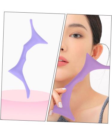WOFASHPURET Eyebrow Shaping Stencil brow shaping template silicone makeup stencil eyebrow guide template mold eye protection Auxiliary Eyebrow Stencils 17.3x5.9cm Purple - Buy Online on SooperMarket.com